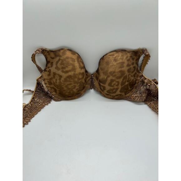 Chantelle Designer Bra Size 34 B Animal Print Tan - Picture 1 of 7
